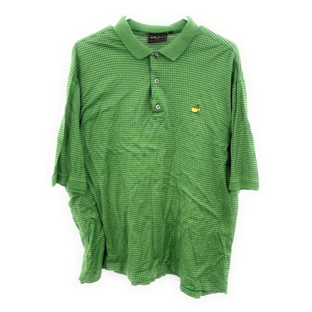 Bobby‎ Jones Masters Golf Polo Shirt Men’s Size XL Large Green Striped